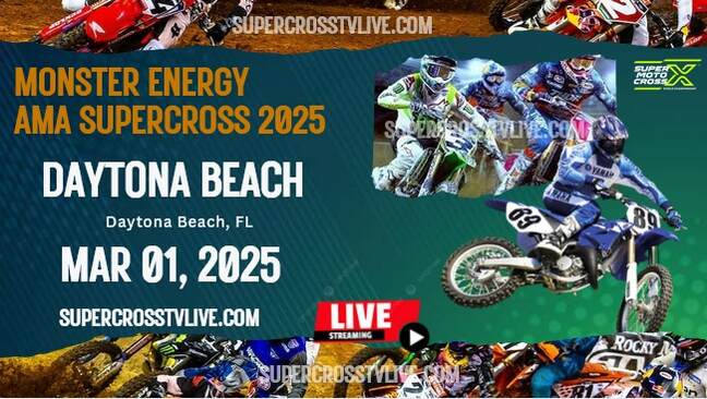 2025 Daytona Supercross Round #8 Live Stream | Full Replay