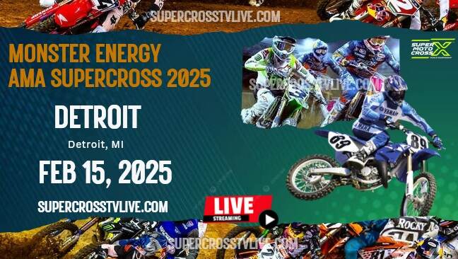 2025 Detroit Supercross Round #6 Live Stream | Full Replay