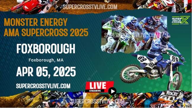 2025 Foxborough Supercross Round #12 Live Stream | Full Replay slider