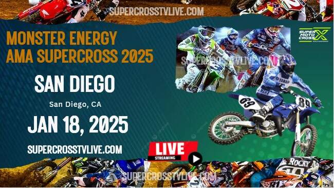 2025 San Diego Supercross Round #2 Live Stream | Full Replay slider