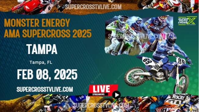 2025 Tampa Supercross Round #5 Live Stream | Full Replay